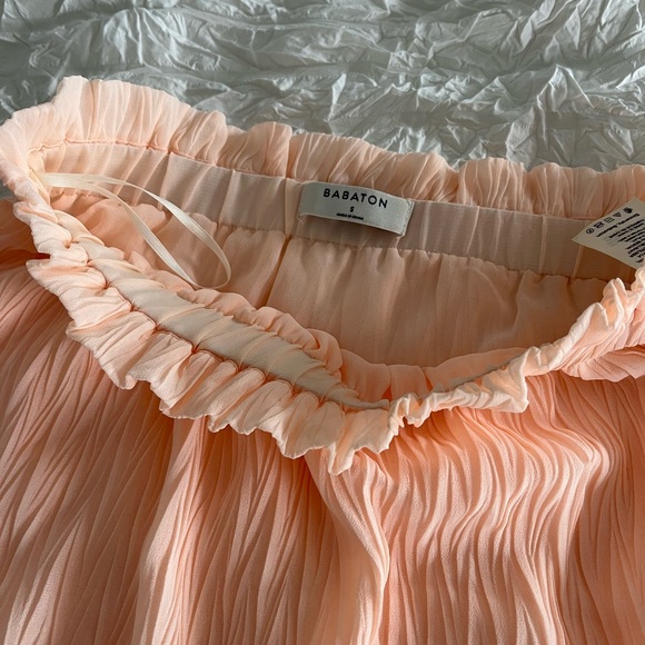 Babaton (from Aritizia) peach/pink midi skirt (size small) - Picture 2 of 2